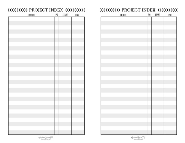 Half Size Black and White Project Index | PDF