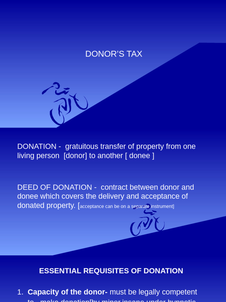Understanding Donor's Tax Regulations | PDF | Taxes | Estate Tax In The ...