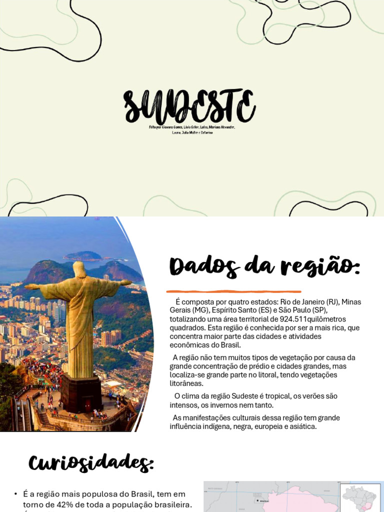 Curiosidades sobre a Região Sudeste | PDF | Brasil
