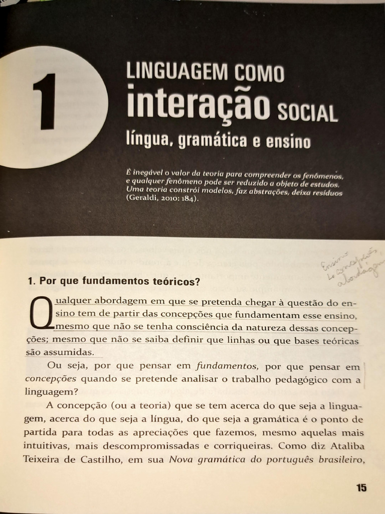 linguagem como interação social | PDF