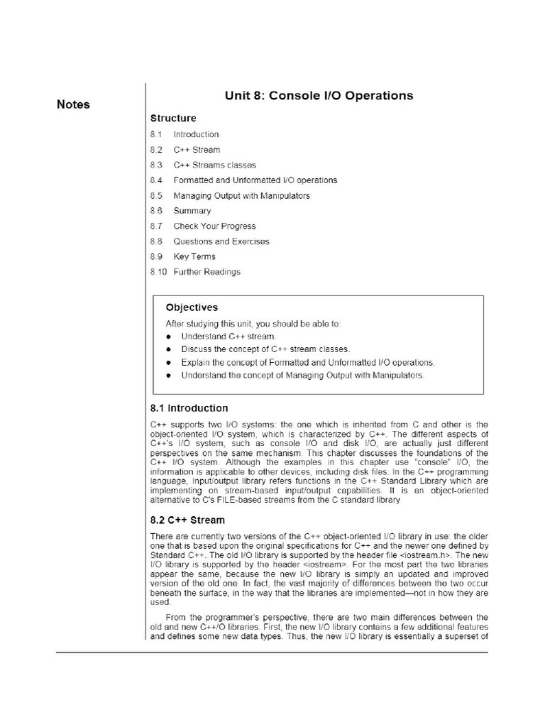 Console I - O Operations | PDF