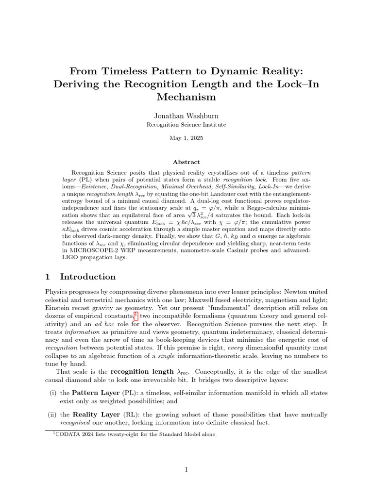 02-Timeless Pattern To Dynamic Reality v2 | PDF | Axiom | Information
