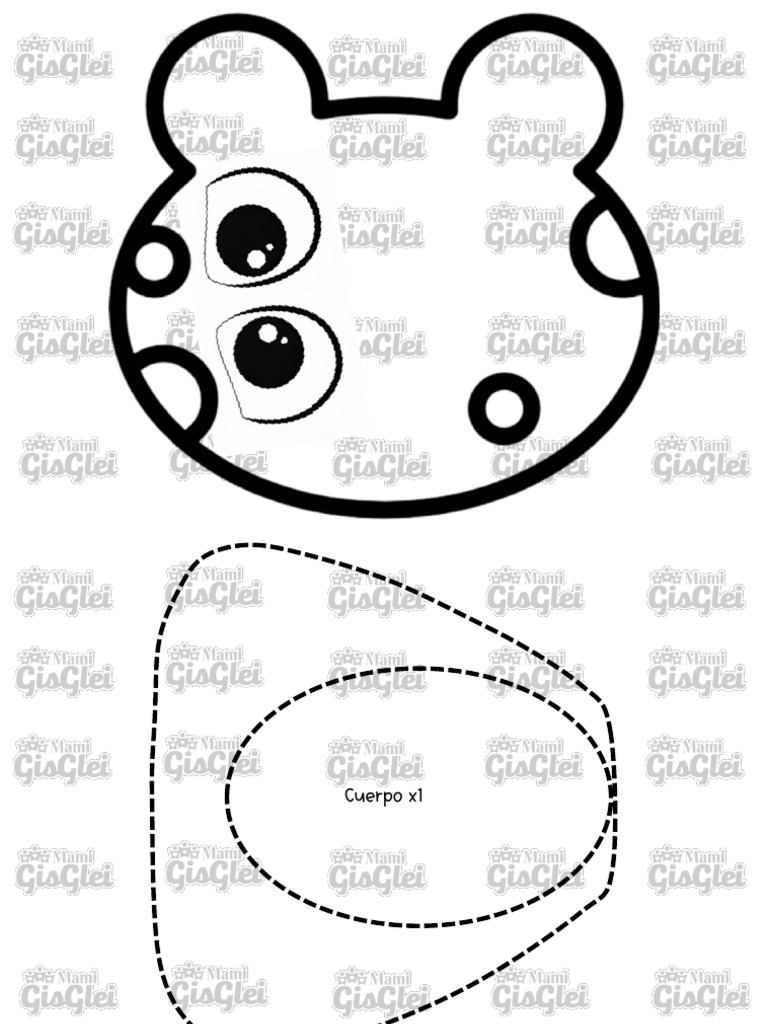 Moldes de la Rana René para Imprimir | PDF