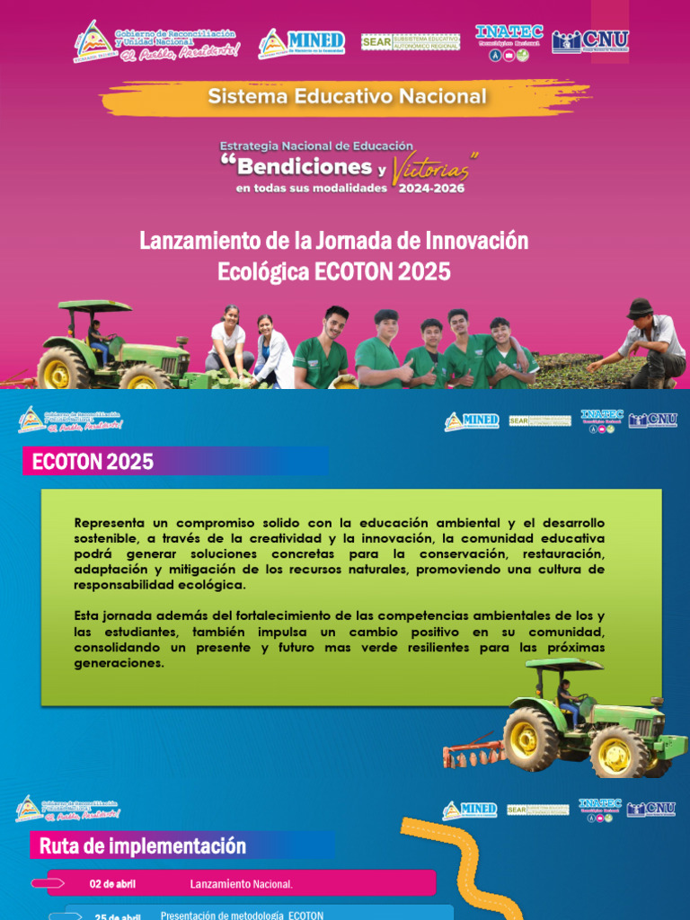 Jornada de Innovación Ecológica ECOTON 2025 | PDF | Sustentabilidad ...