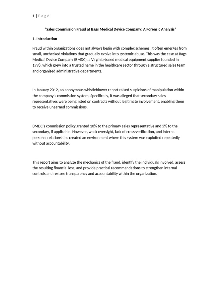 Case 3 | PDF | Internal Control | Audit