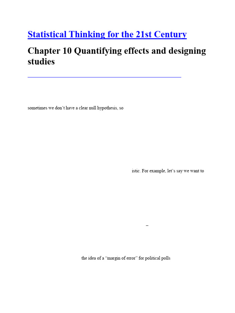 Statistical Thinking: Confidence Intervals | PDF | Confidence Interval ...