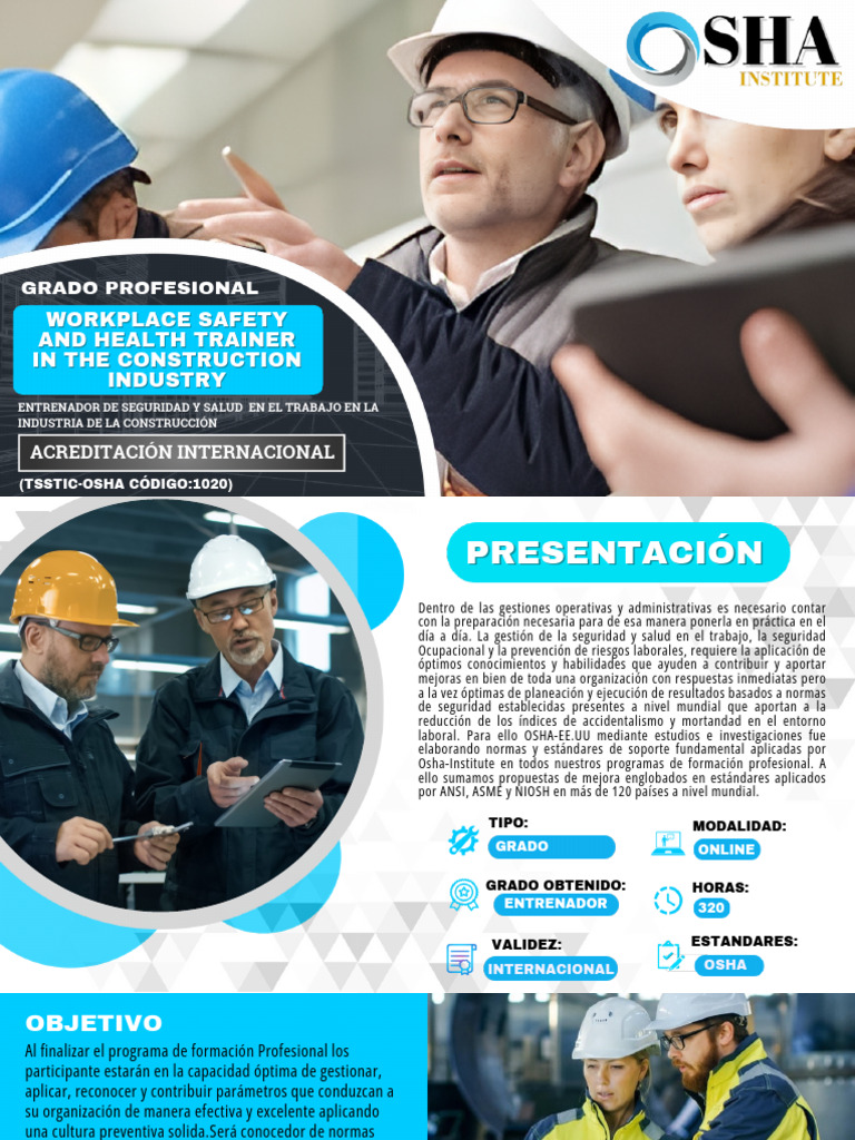 1020 - Tsstic-Osha - Workplace Safety and Health Trainer in The ...