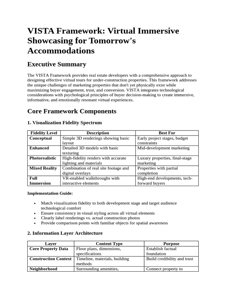 VISTA Framework for Virtual Property Tours | PDF | Virtual Reality ...