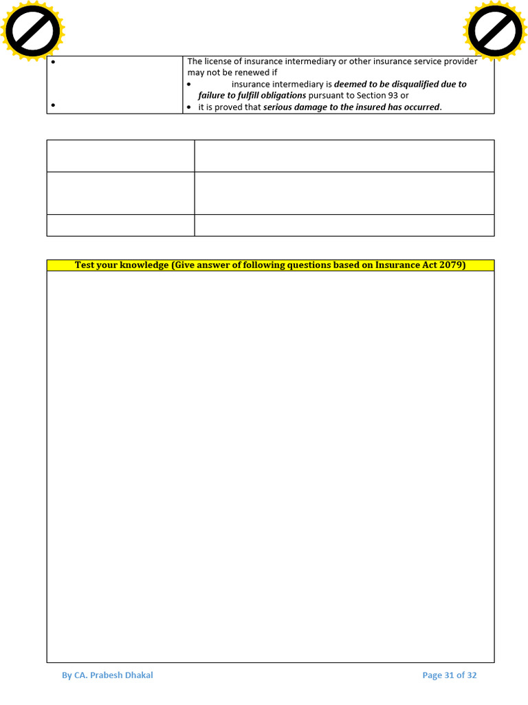 Insurance Act 2079 - 31 | PDF | Insurance | Board Of Directors