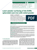 Laser Powder Surfacing of Si Mo SGI With Nickel Powder