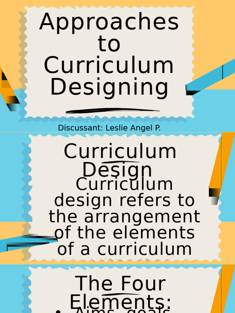 Curriculum Design Approaches Explained | PDF | Curriculum | Learning