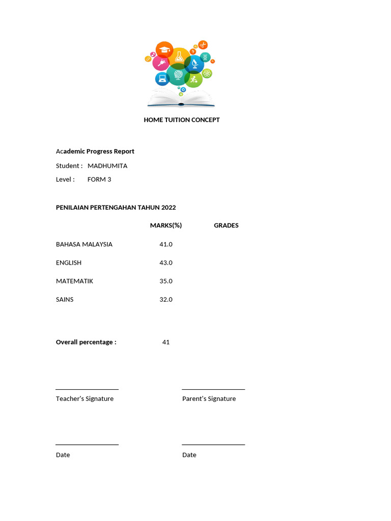 Form 3 Academic Progress Reports | PDF