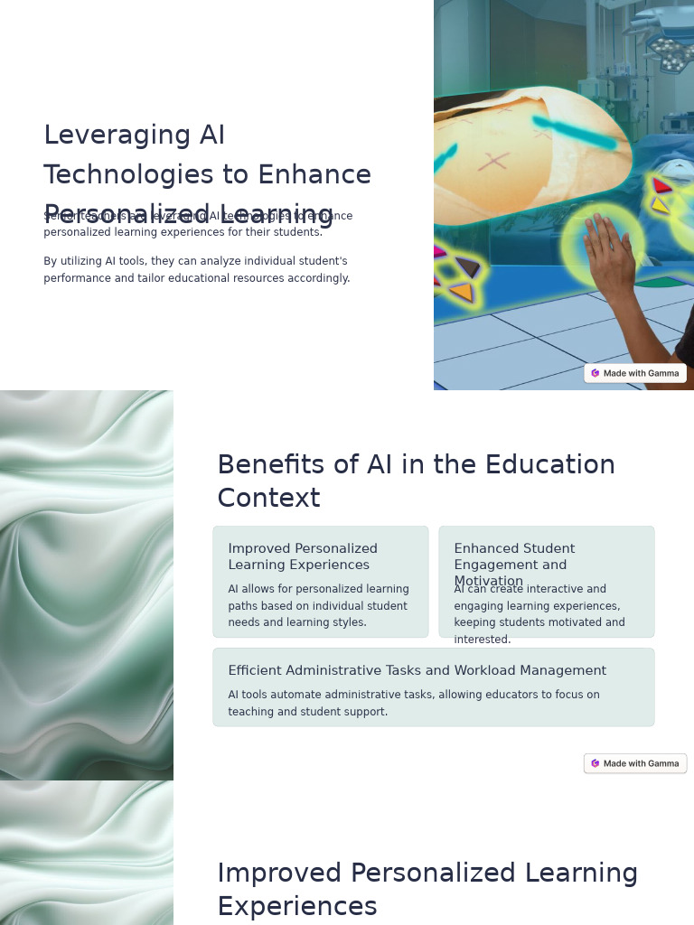 Leveraging AI Technologies To Enhance Personalized Learning | PDF ...