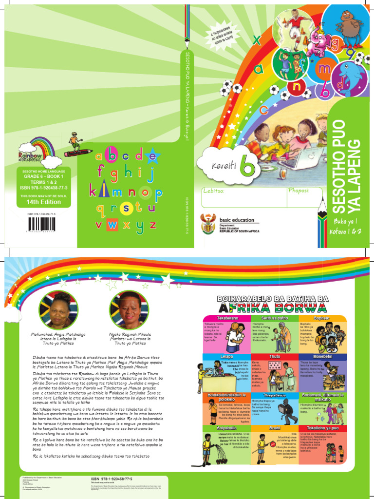 Sesotho Gr6 Term 1& 2 Workbook | PDF | Languages Of Africa | Southern Africa