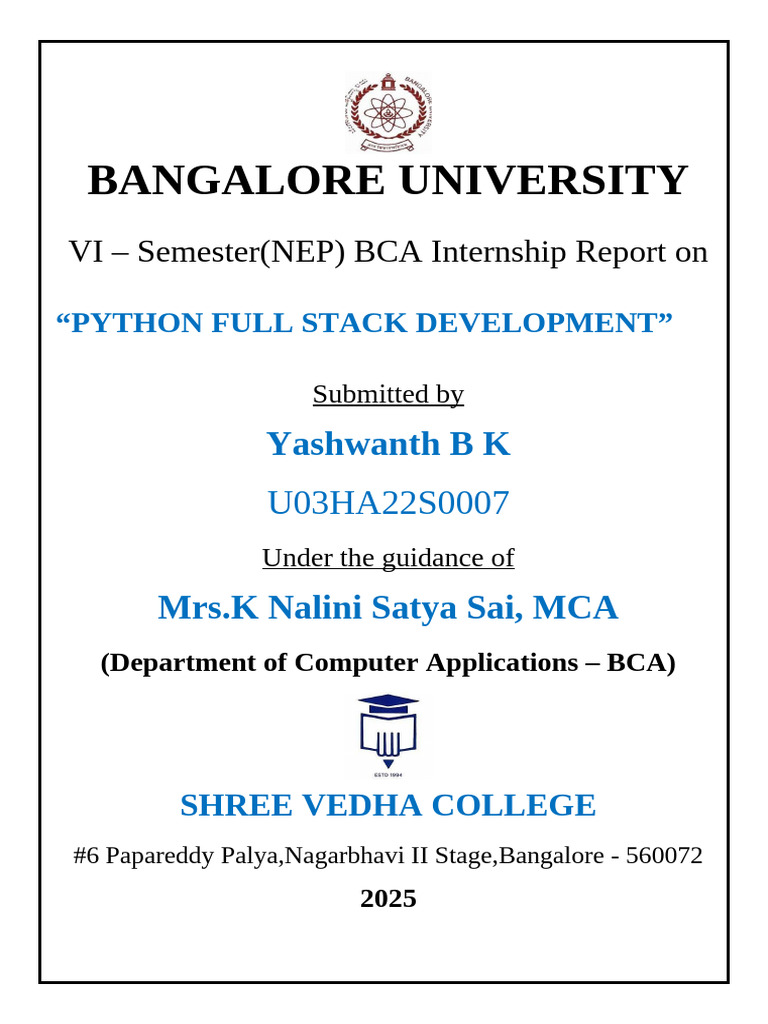Full Stack Intern With Python-1 (3) | PDF | Parameter (Computer ...