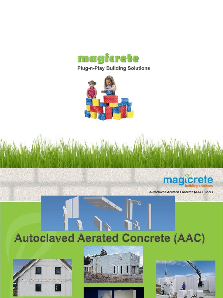 Magicrete AAC Blocks Overview and Benefits | PDF | Brick | Manmade ...