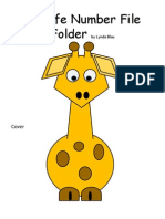 Giraffe File Folder Numbers