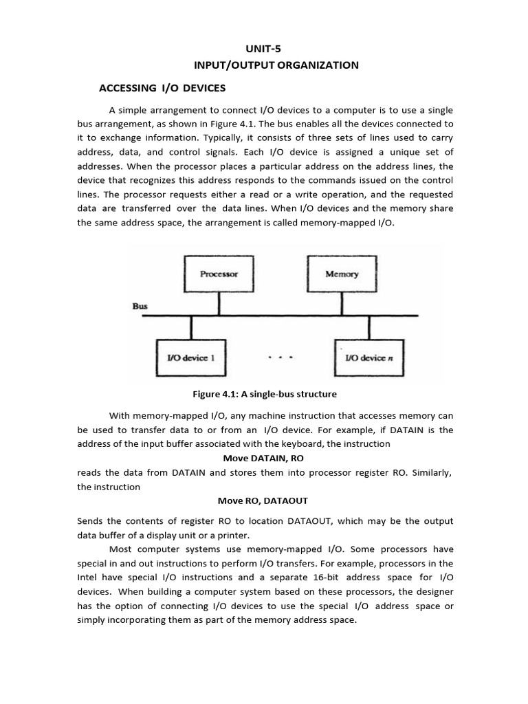 I/O Device Access and Interrupts Explained | PDF | Input/Output ...
