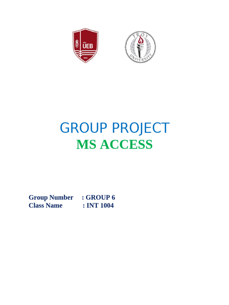 Group 6 - Project Report 1 | PDF | Databases | Usability