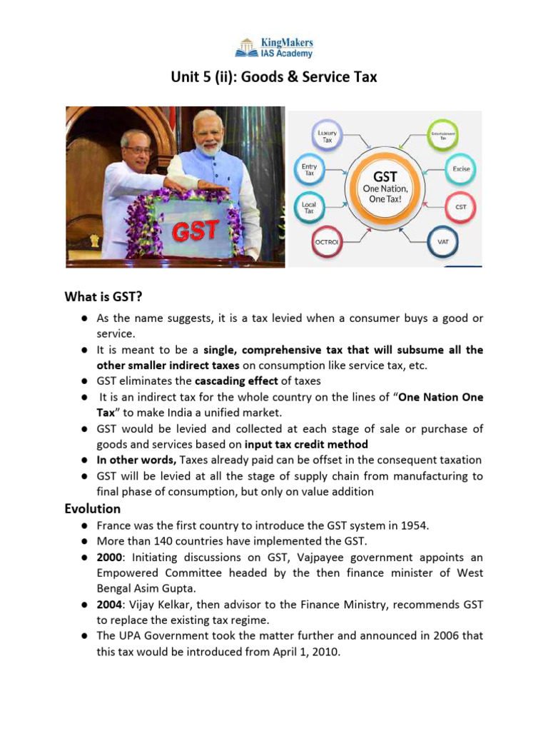Understanding India's Goods and Services Tax | PDF | Taxes | Excise