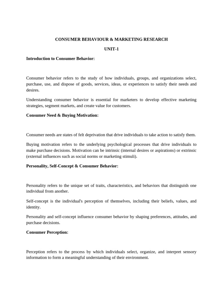 Consumer Behavior & Marketing Insights | PDF | Consumer Behaviour ...