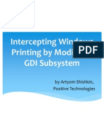 Printing Interception Via Modifying Windows Gdi