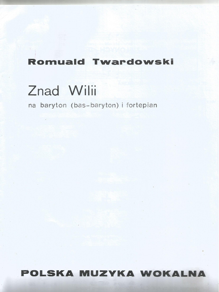 R Twardowski - Znad Wilii | PDF