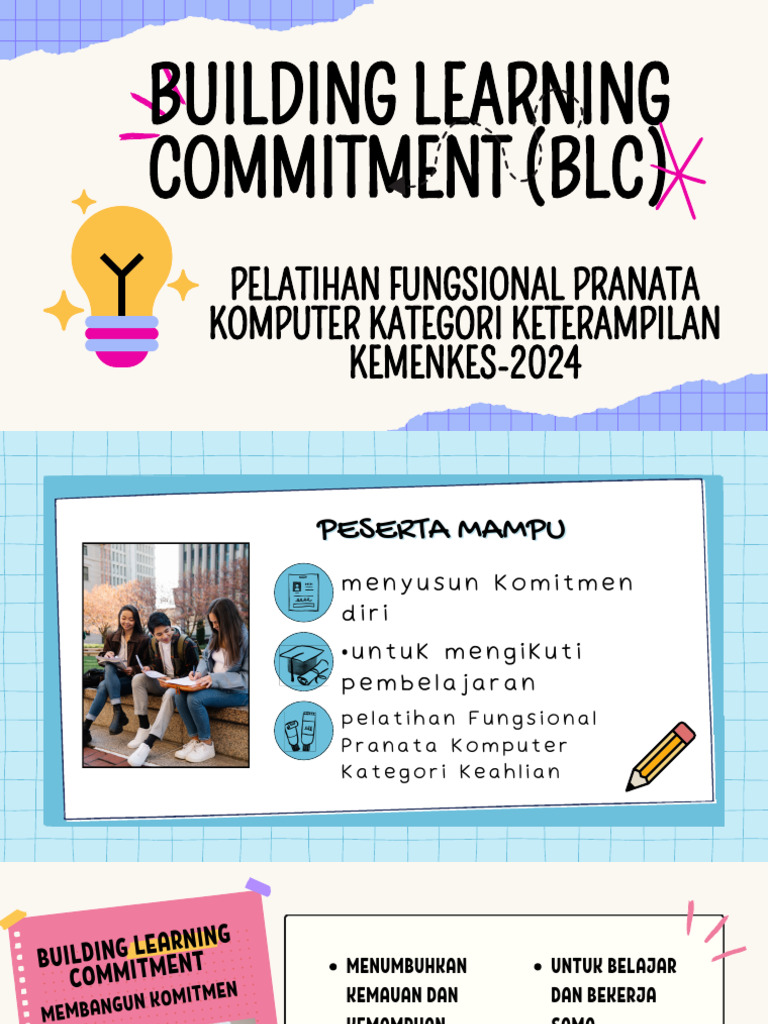 Building Learning Commitment (BLC) | PDF