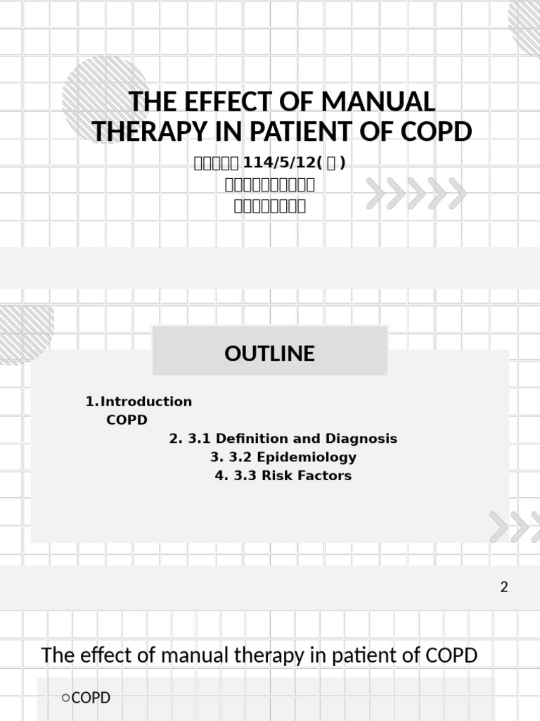 Manual Therapy for COPD Management | PDF | Chronic Obstructive ...