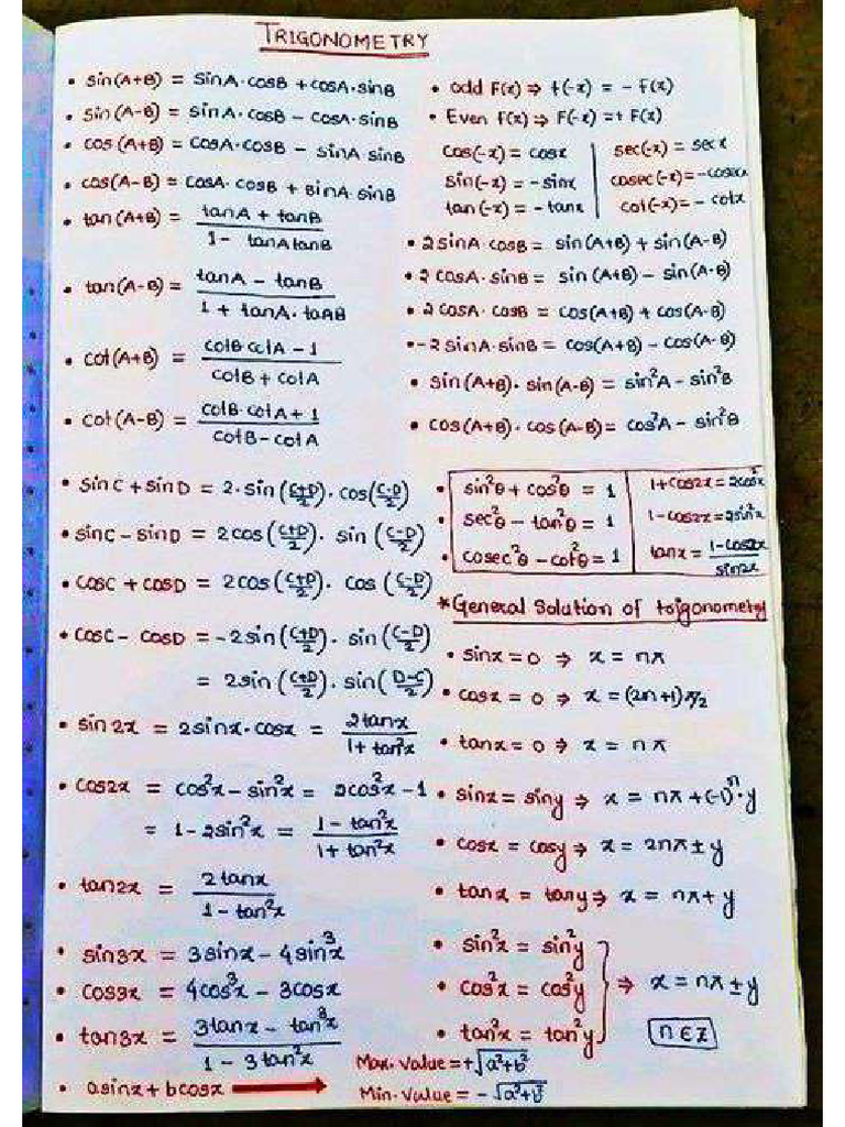 maths formulas | PDF