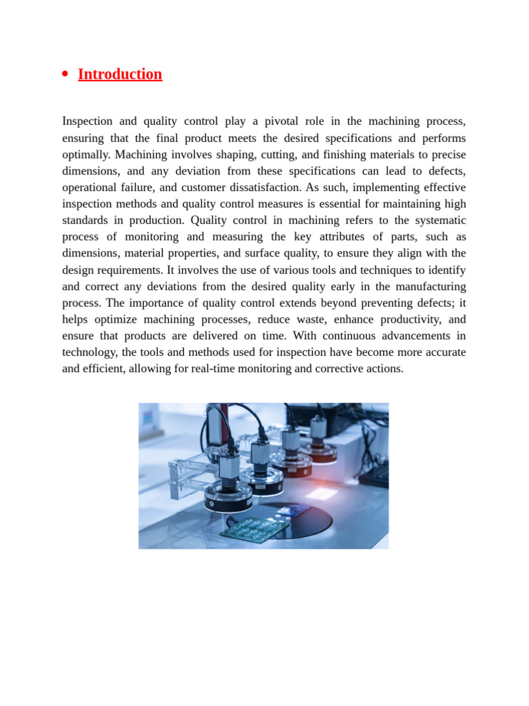 Quality Control Tools in Machining | PDF | Nondestructive Testing ...