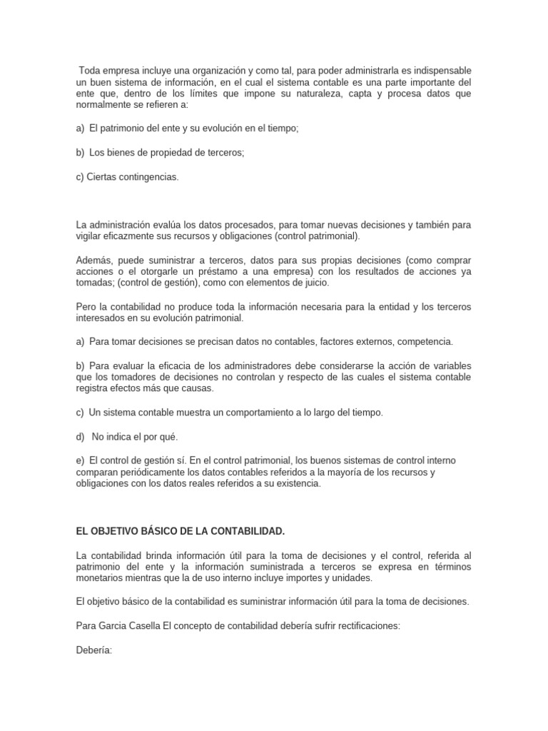 Importancia de la Contabilidad en Decisiones Empresariales | PDF ...