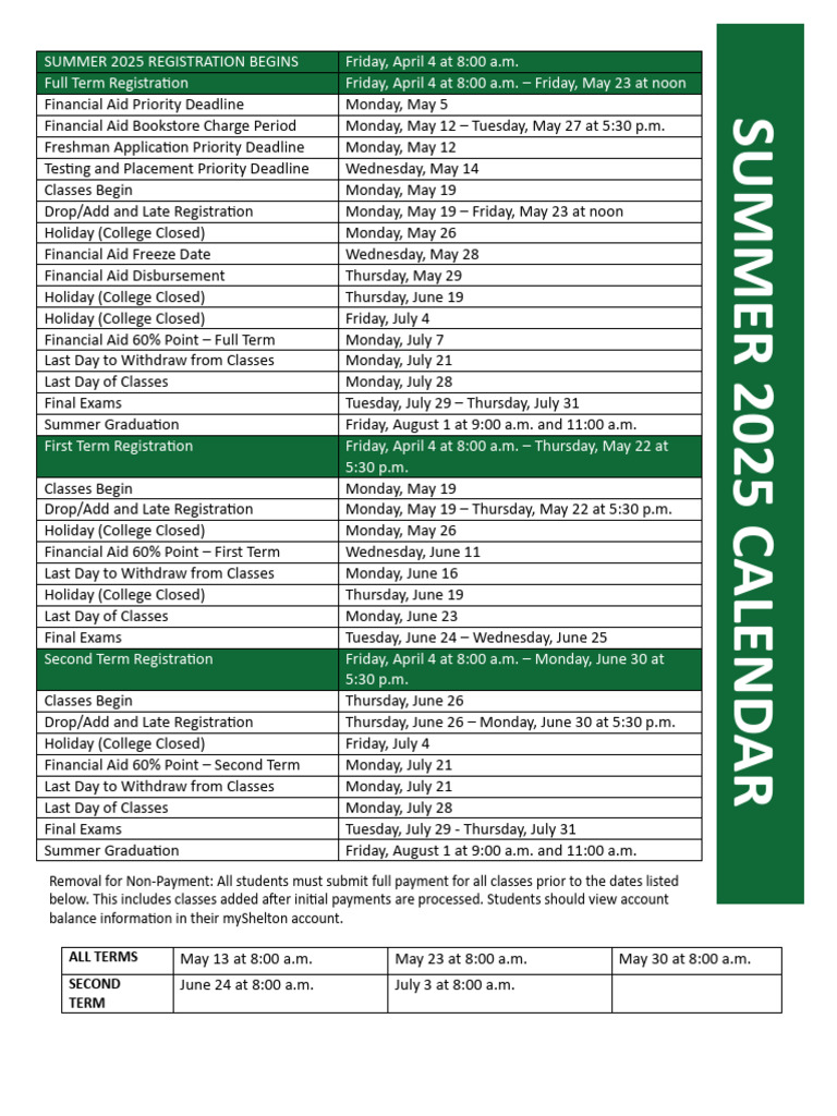 SUMMER 2025 CALENDAR AWL Edits 04.30.24 PAG | PDF
