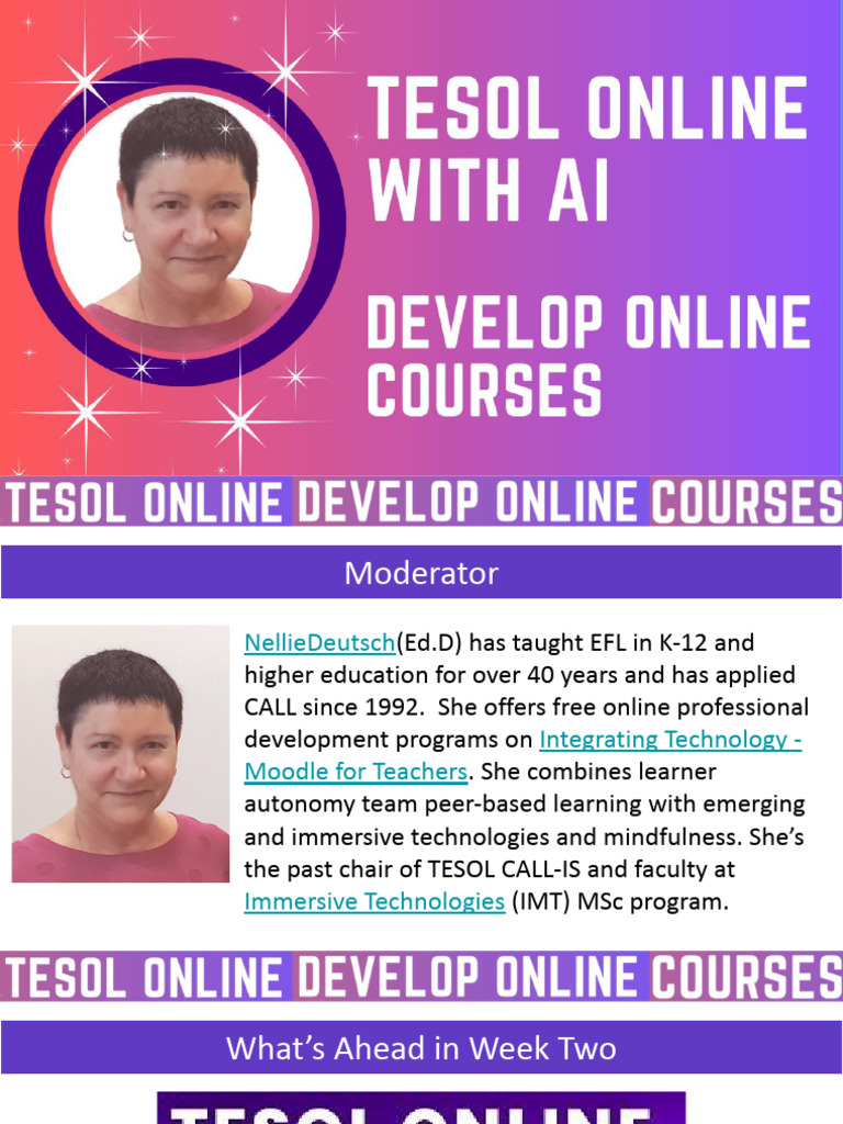 Online Course Development with Moodle | PDF | English As A Second Or ...