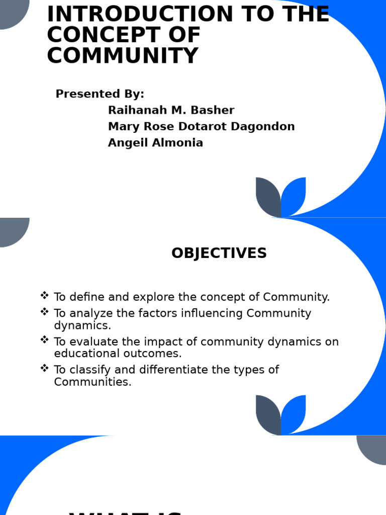 Understanding Community Dynamics | PDF | Community | Psychology