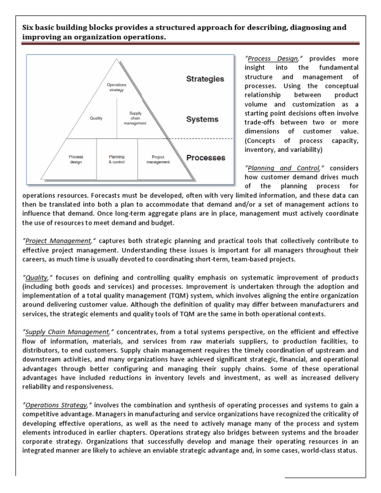 World-Class Operations Management Insights | PDF | Supply Chain ...