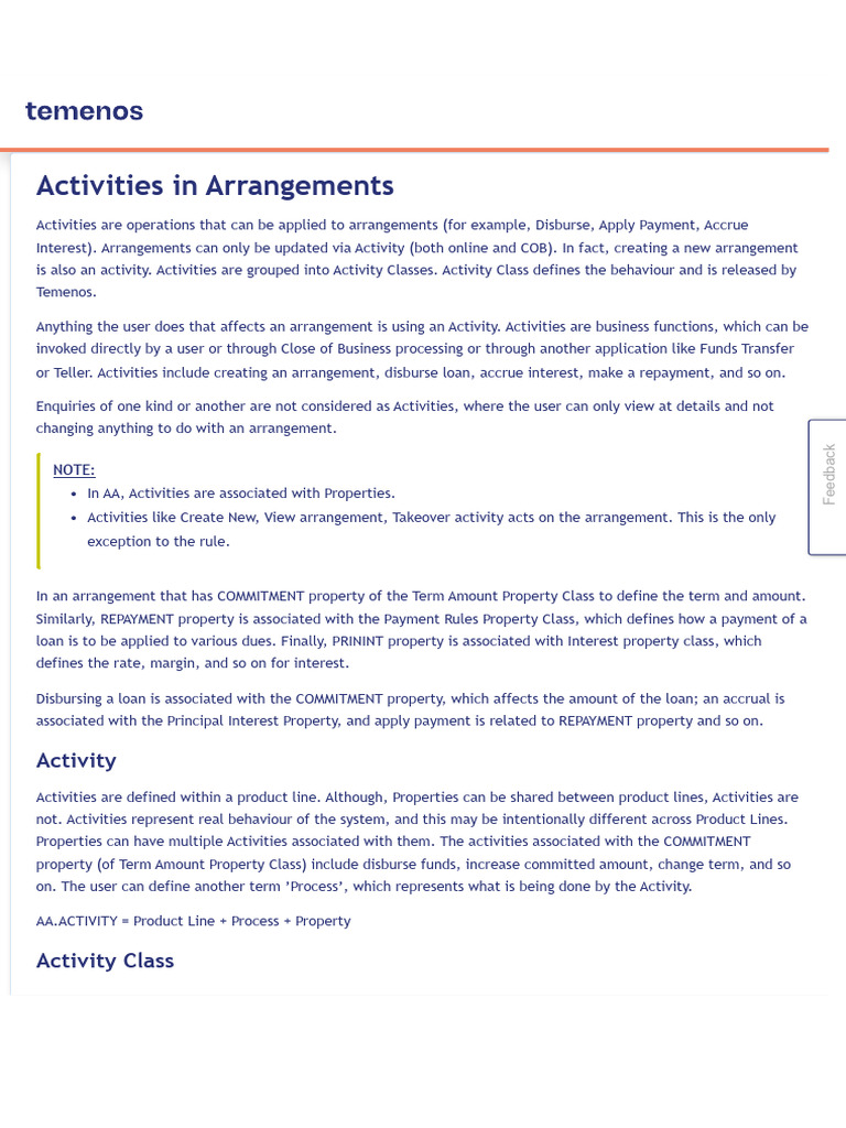 Arrangement Activities Overview Guide | PDF | Interest | Loans