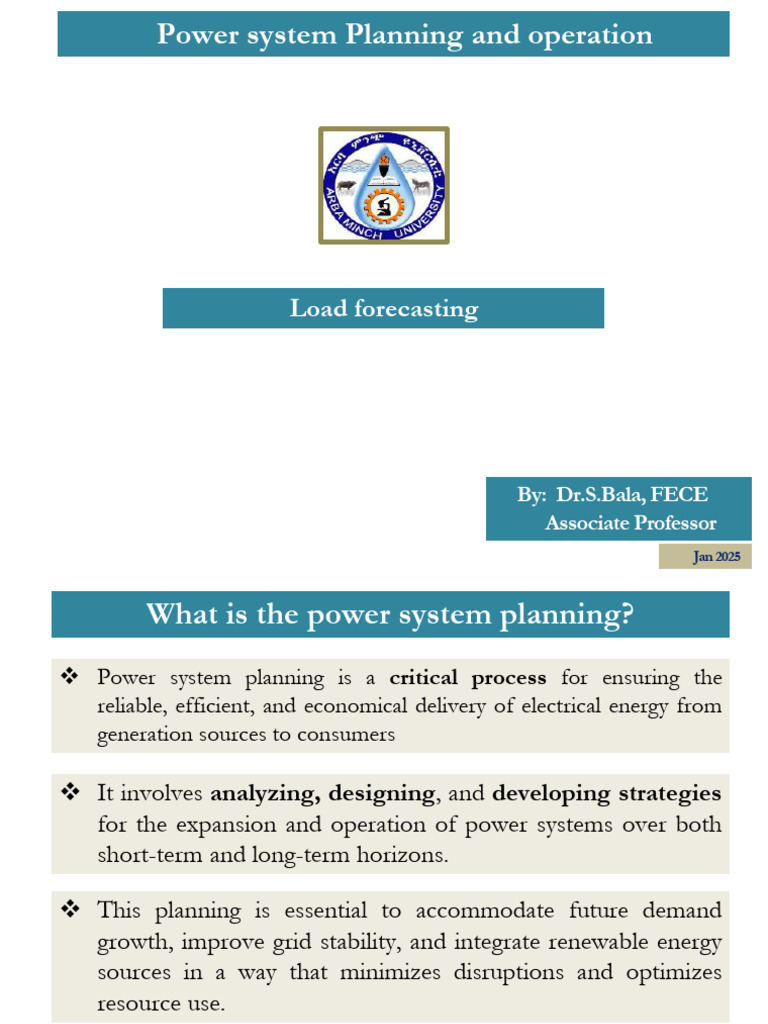 Power System Planning and Load Forecasting | PDF | Boiler | Nuclear Reactor