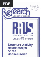 Structure Activity Relationships of The Cannabinoids