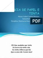 Apresentação Infância de Papel e Tinta