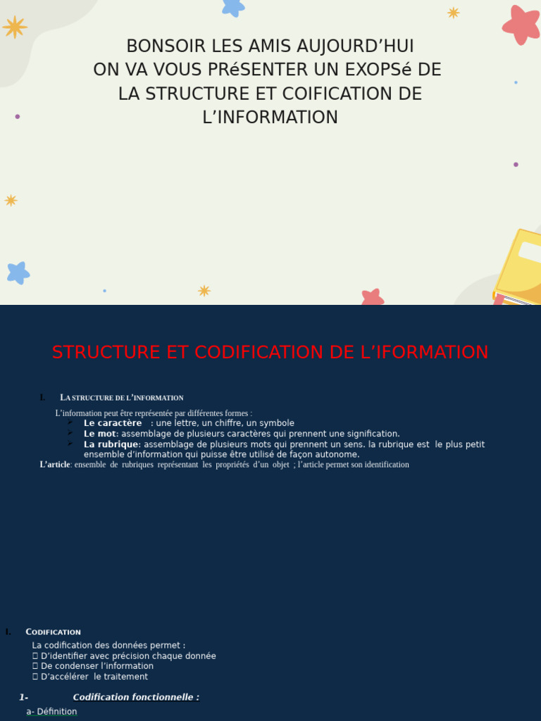 Structure et codification de l'information | PDF | Codage des ...