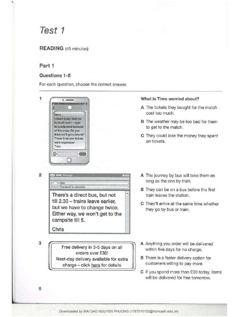 B1 Preliminary 2 PDF Download | PDF