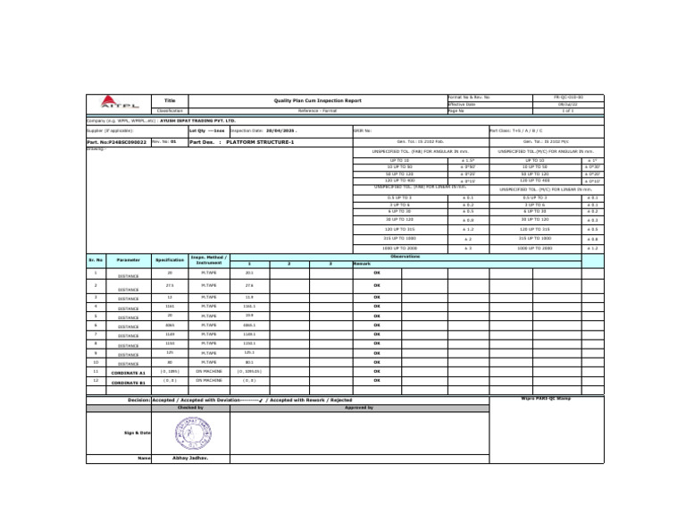 INSP REPORT P24BSC090022 - 1nos | PDF