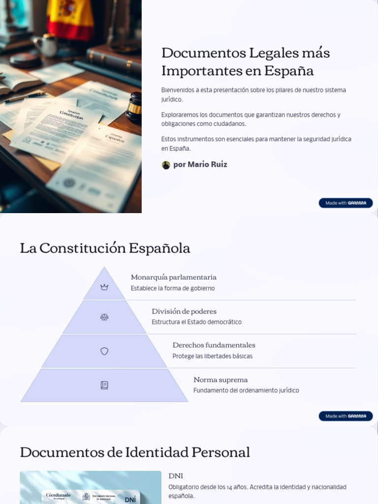 Documentos Legales Mas Importantes en Espana | PDF | Gobierno | Justicia
