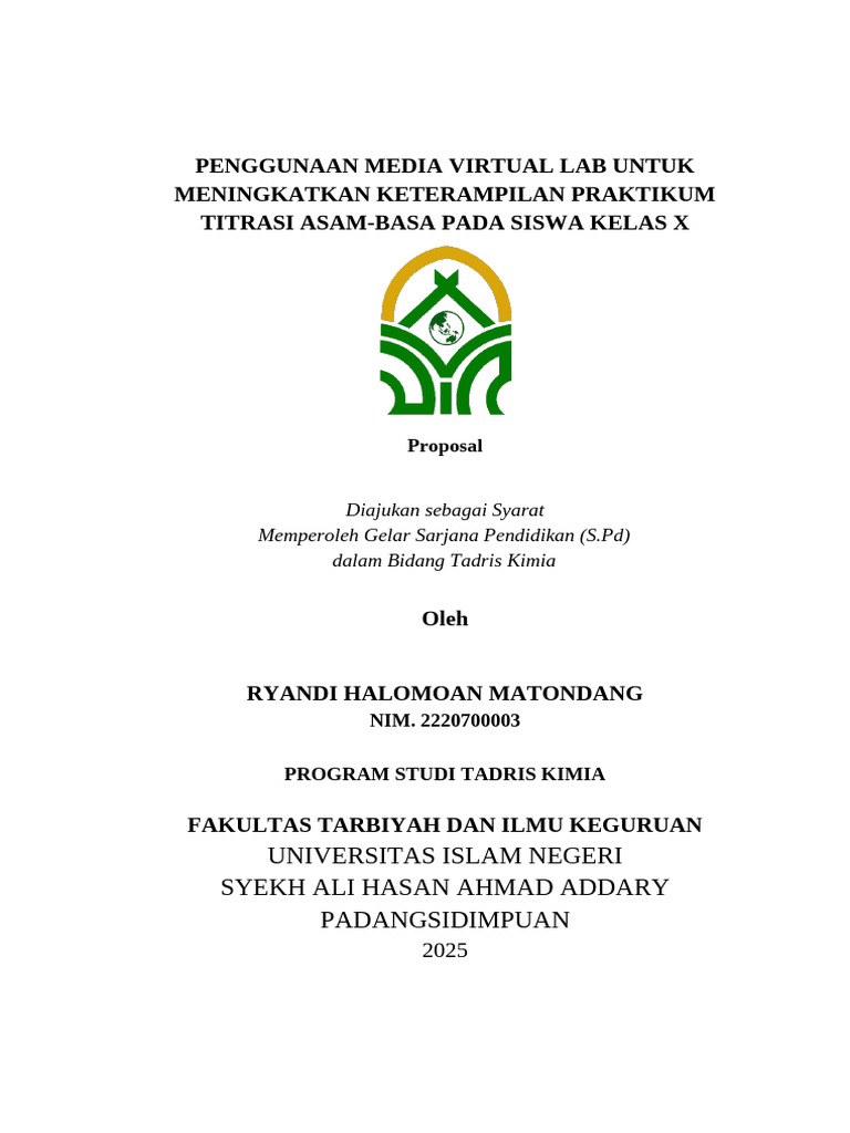 Penggunaan Media Virtual Lab Untuk Meningkatkan Keterampilan Praktikum ...