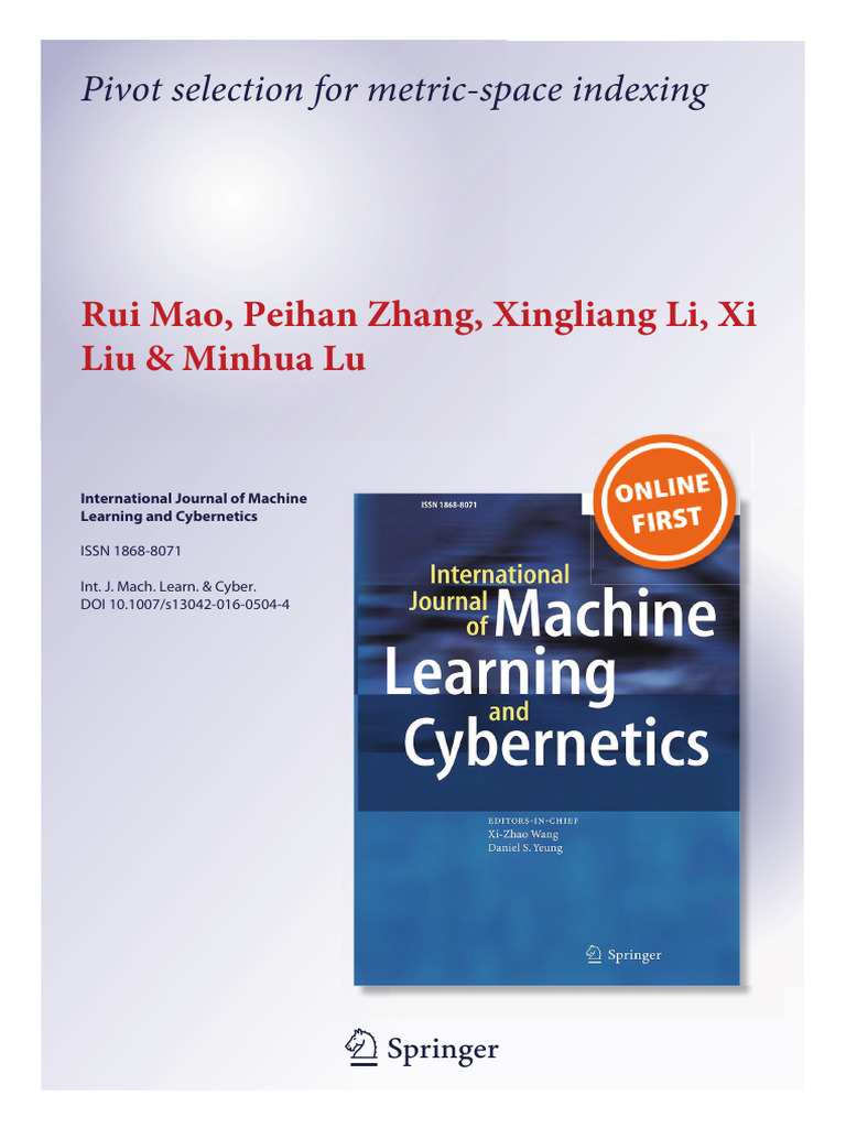 JMLC Pivotselection CorredtedAfterPublication | PDF | Principal ...