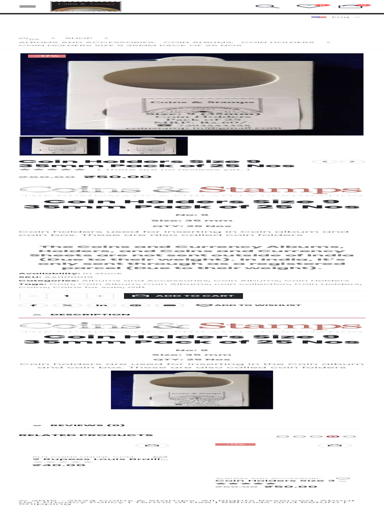 Coin Album Coin Holders Coin Collection at WWW - Coinstamp.in | PDF ...