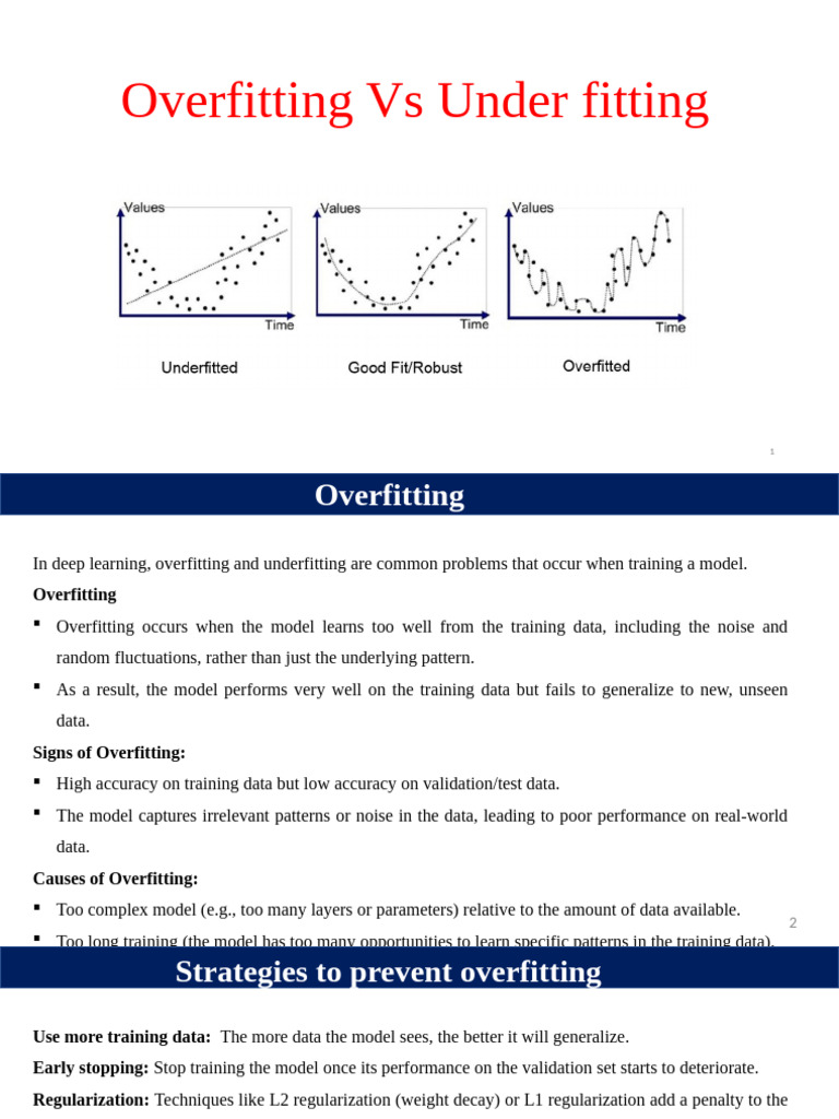 Overfitting Vs Underfitting | PDF | Learning | Artificial Intelligence