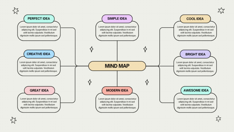 Colorful Creative Mind Map Brainstorm | PDF