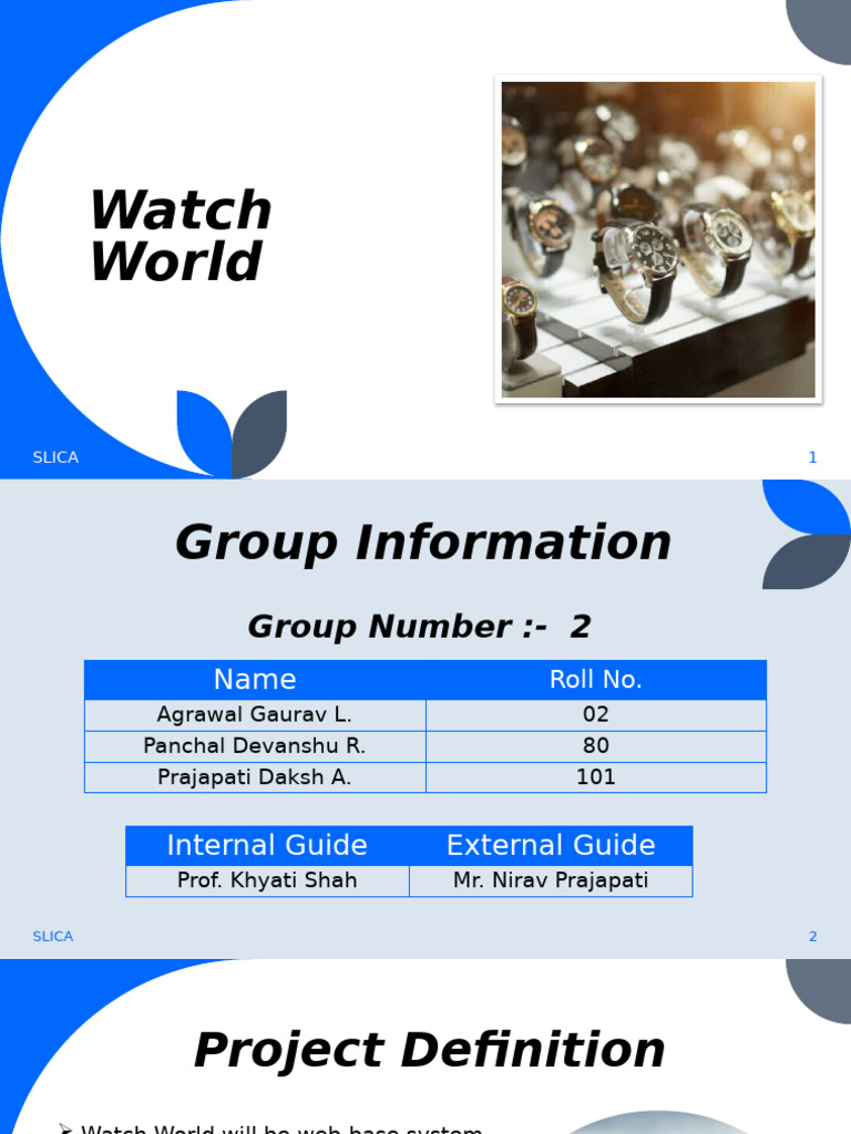 Project Presentation | PDF | World Wide Web | Internet & Web